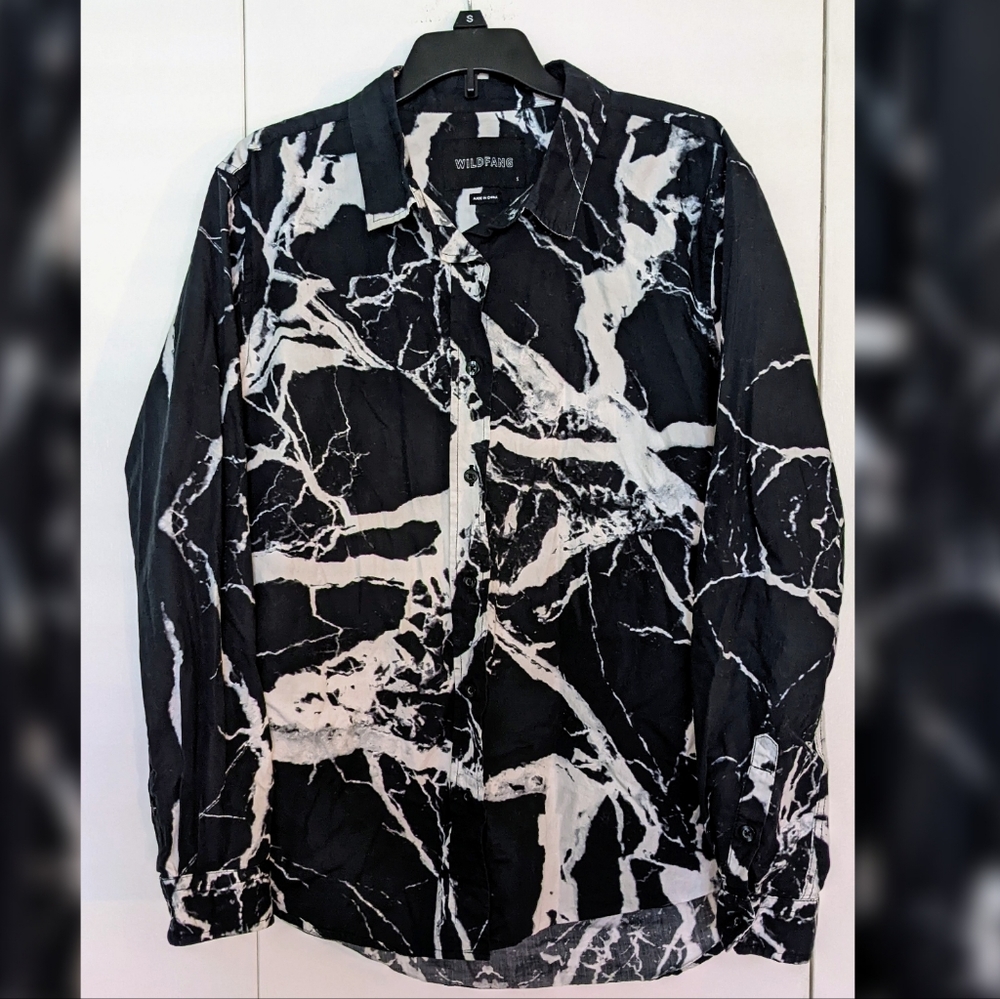 Black Marble Wildfang  Button Down